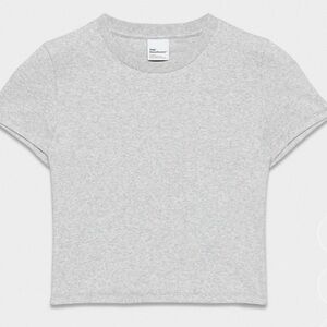 TNA Light Gray Crop Top